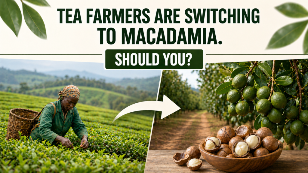 Farmers shifting from tea to macadamia in Kenya agricultural transition image